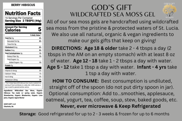 BERRY HIBISCUS Sea Moss Gel - Image 2